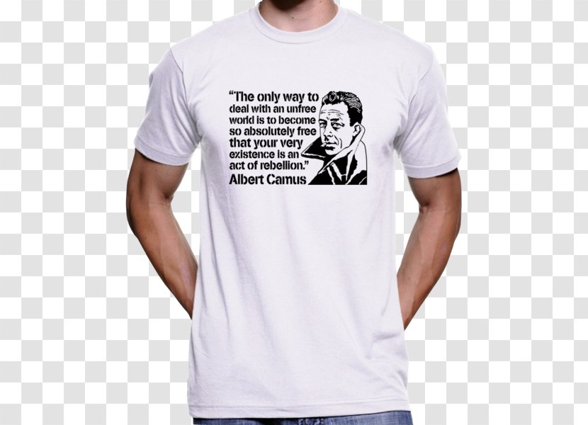 T-shirt Hoodie Clothing Sleeve - Albert Camus Transparent PNG