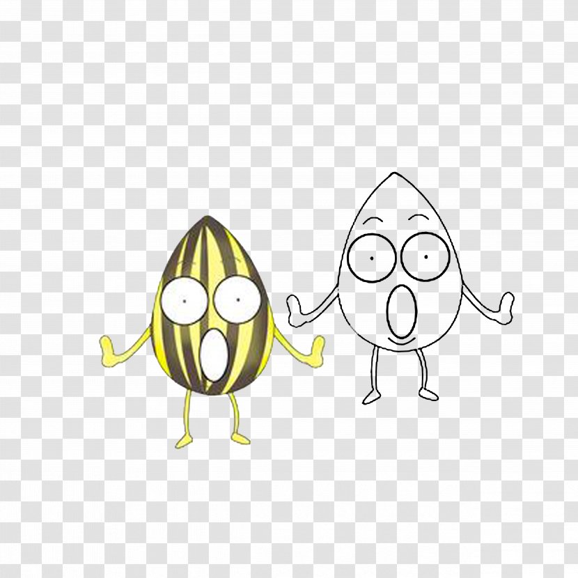 Open Your Mouth Drawing Cartoon Clip Art - Silhouette - Surprised Melon Seeds Transparent PNG