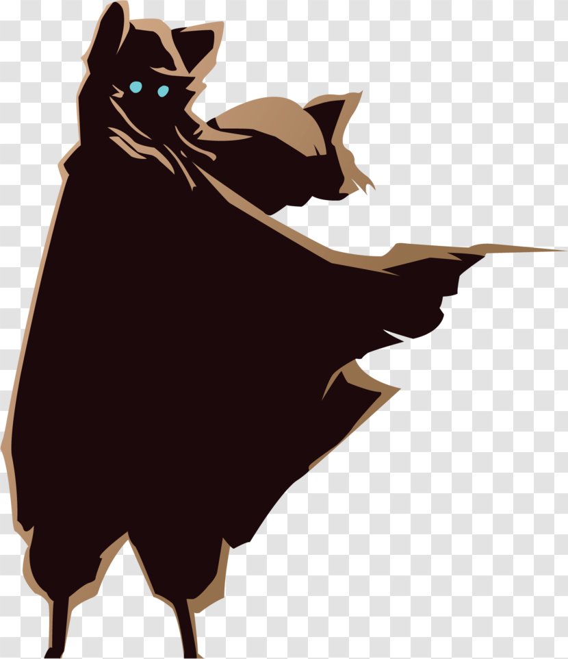 Whiskers Cat Silhouette Character Clip Art - Batm Transparent PNG