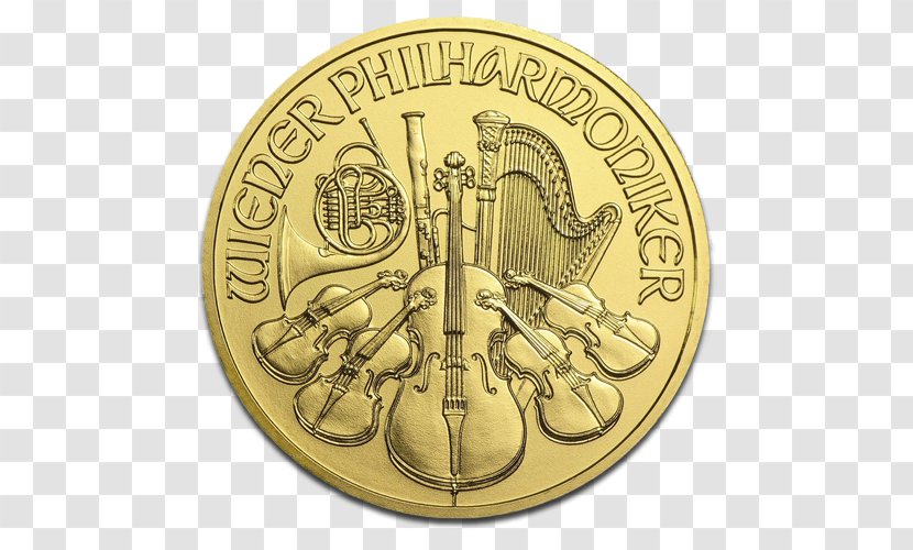 Austrian Silver Vienna Philharmonic Bullion Coin Gold Transparent PNG