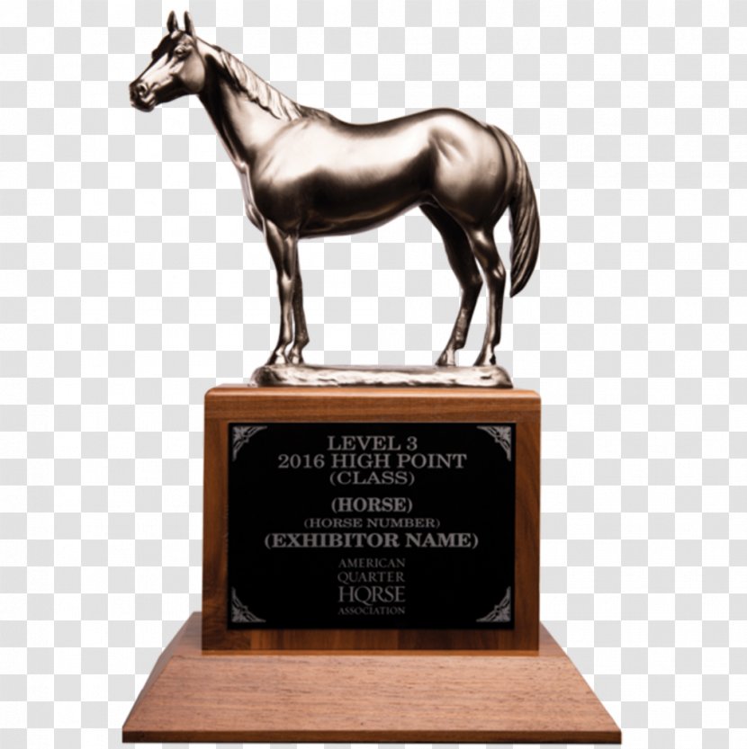 Trophy Award Commemorative Plaque American Quarter Horse Association - Statue Transparent PNG