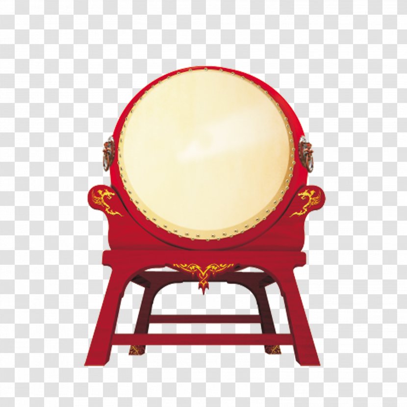 Gong Bass Drum Lunar New Year - Poster - Chinese Red Transparent PNG