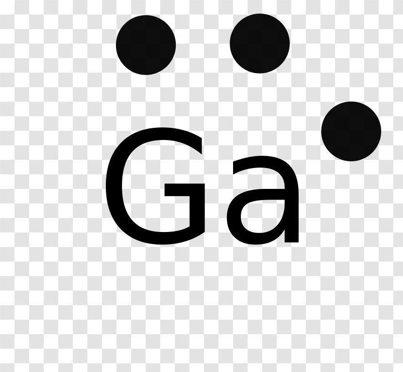 Lewis Structure Gallium Electron Diagram Atom - Symbol Transparent PNG