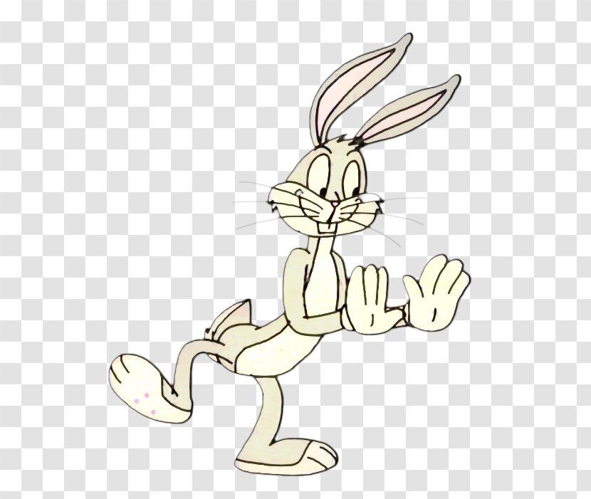 Clip Art Illustration Hare Line Cartoon - Tail - Hm Transparent PNG