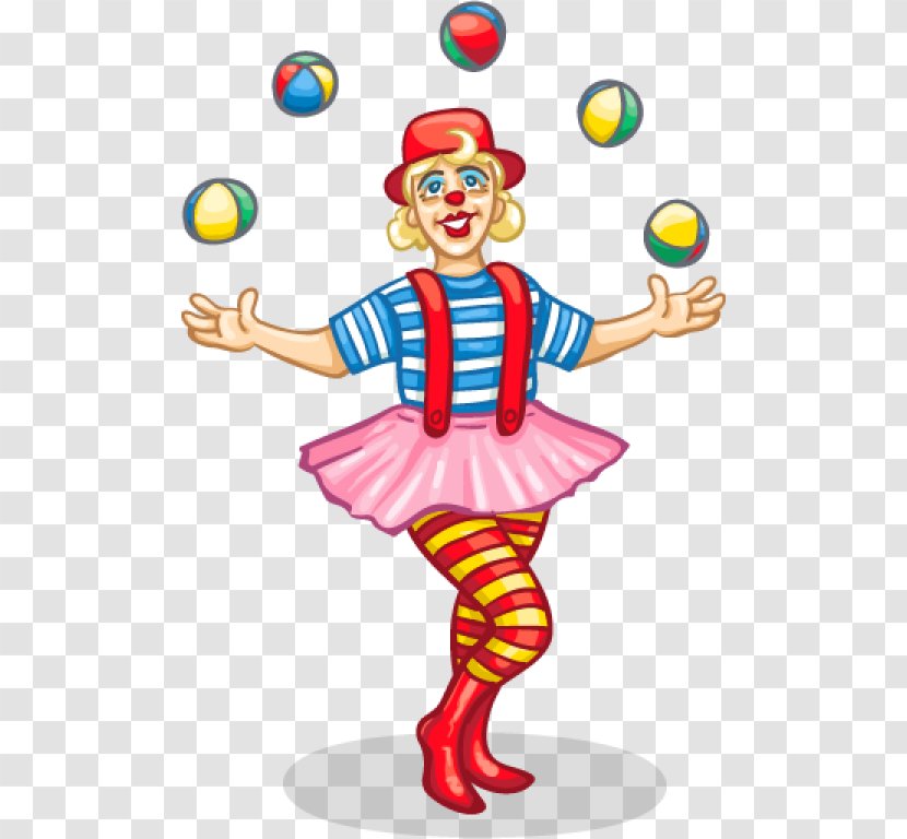 Circus Clown Juggling Clip Art - Drawing Transparent PNG
