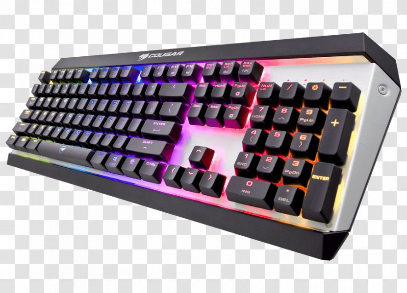 Computer Keyboard Gaming Keypad RGB Color Model Cherry Mouse - Purple Transparent PNG