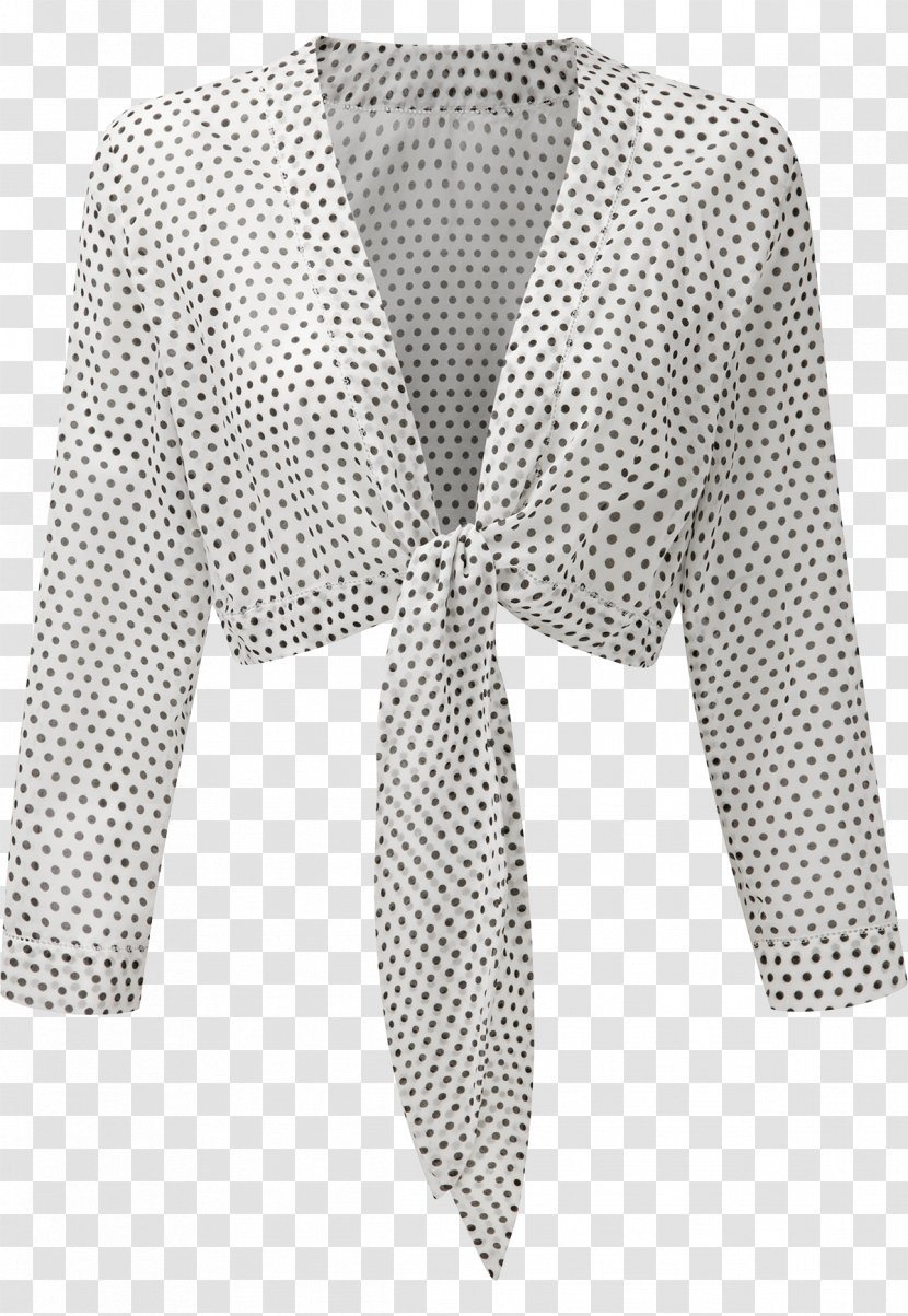 Polka Dot Blouse Necktie Shirt Clothing - Ruffle - Bezel Transparent PNG