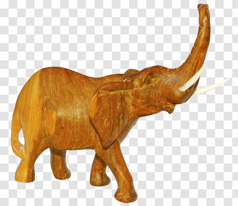 Wood African Elephant Indian Image Carving - Library Transparent PNG