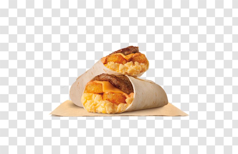 Breakfast Burrito Hash Browns Sandwich - Burger King Sandwiches - Milk Shake Transparent PNG