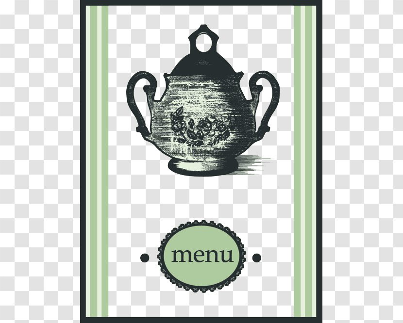 Menu Illustration - Cover Art - Green Tea Transparent PNG