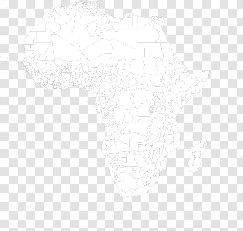 Drawing /m/02csf Product Pattern Angle - Black And White - Africian Map Transparent PNG