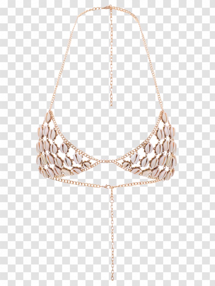 Jewellery Belly Chain Necklace Bra - Gold Transparent PNG