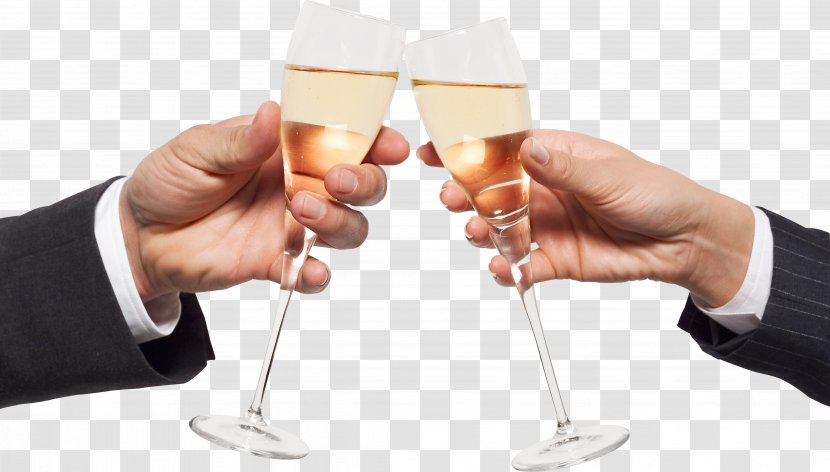 China Champagne Glass Toast Company - Hand Transparent PNG