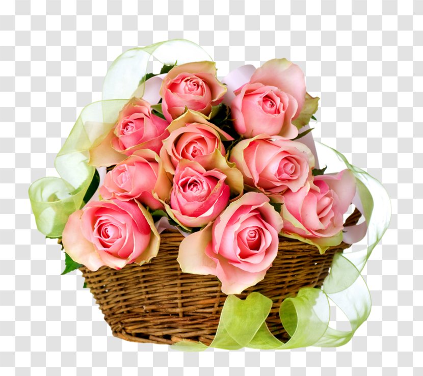 Flower Bouquet Rose Basket Stock Photography - Floral Design Transparent PNG