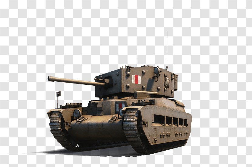 Churchill Tank World Of Tanks Warships Black Prince - Weapon Transparent PNG