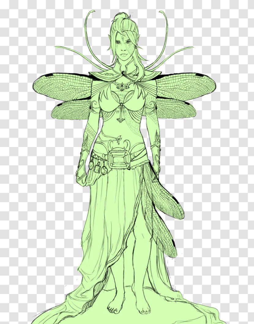 Fairy Insect Costume Design Pollinator - Grass Transparent PNG