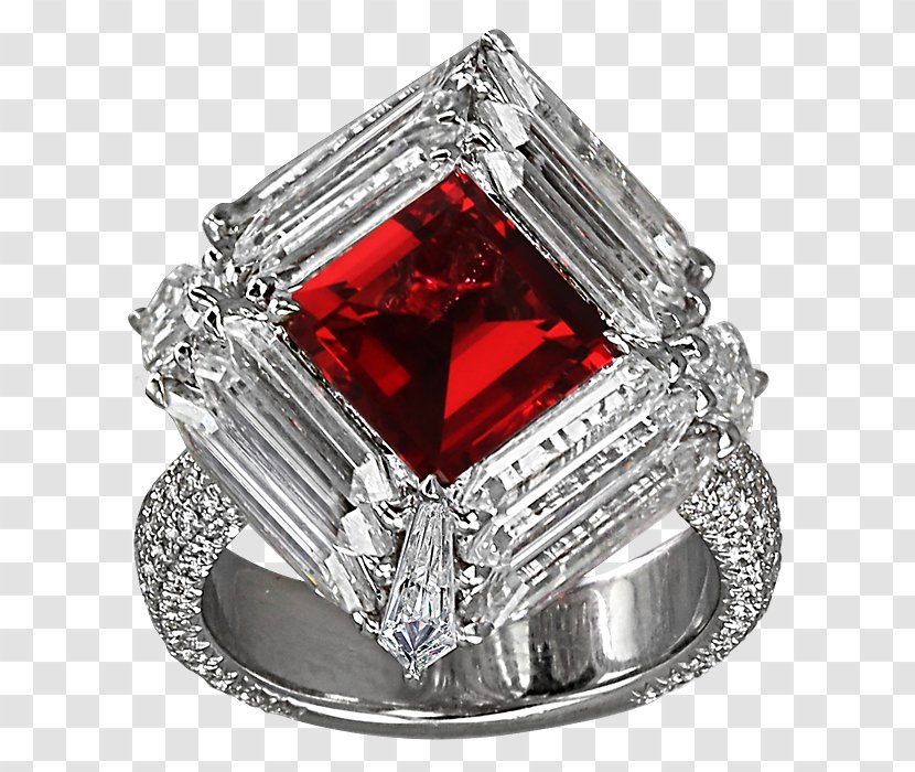 Ring Jewellery Diamond Ruby Colored Gold - Emerald - Red Transparent PNG