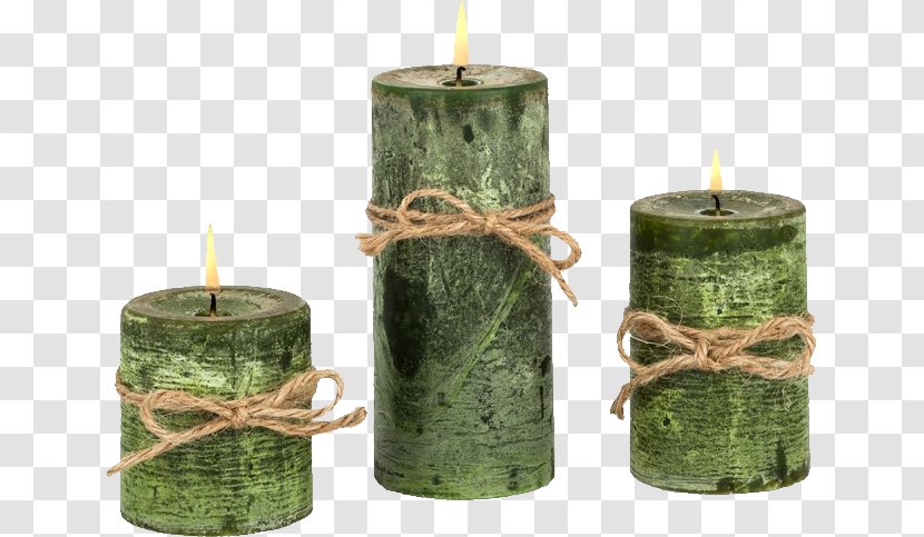 Candle Image Green Vela Verde - Richland Pillar Candles Set Of 3 Transparent PNG