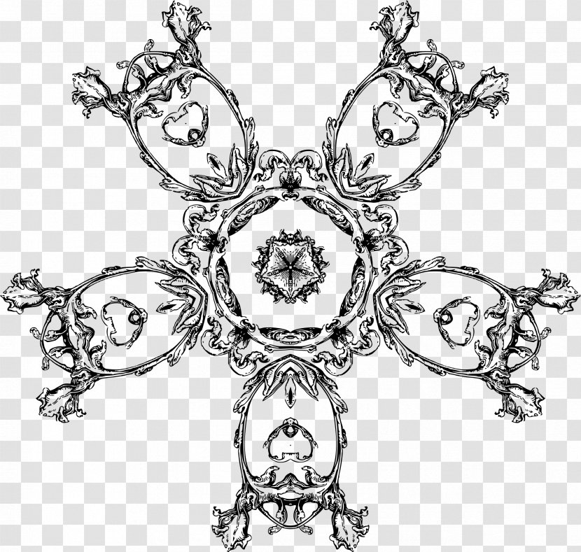 Line Art Drawing Visual Arts - Monochrome Photography - Geometric Ornament Transparent PNG