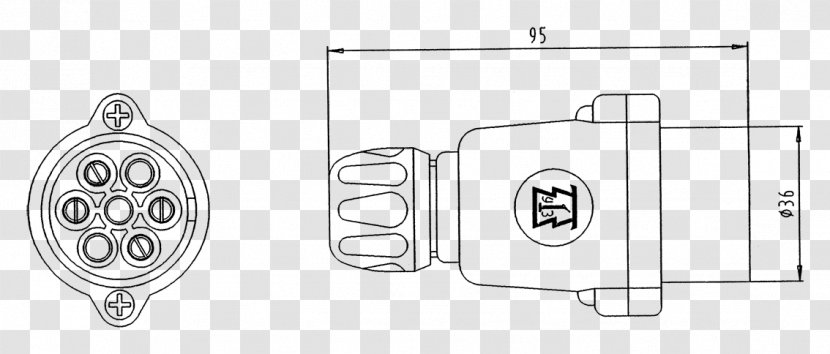 ISO 1724 Technical Standard Drawing - Lock - Design Transparent PNG