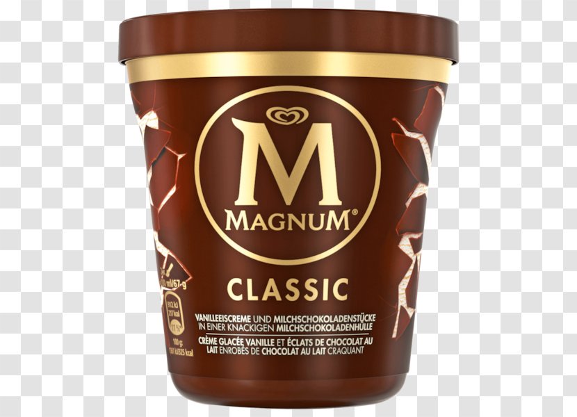 Magnum Ice Cream Tub Chocolate Vanilla - Spread Transparent PNG