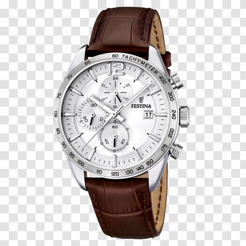 Festina Stopwatch Chronograph Water Resistant Mark - Brown - Watch Transparent PNG