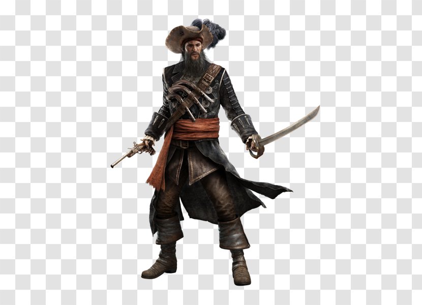 Assassin's Creed IV: Black Flag Assassins Video Game Ubisoft Piracy - Figurine Transparent PNG