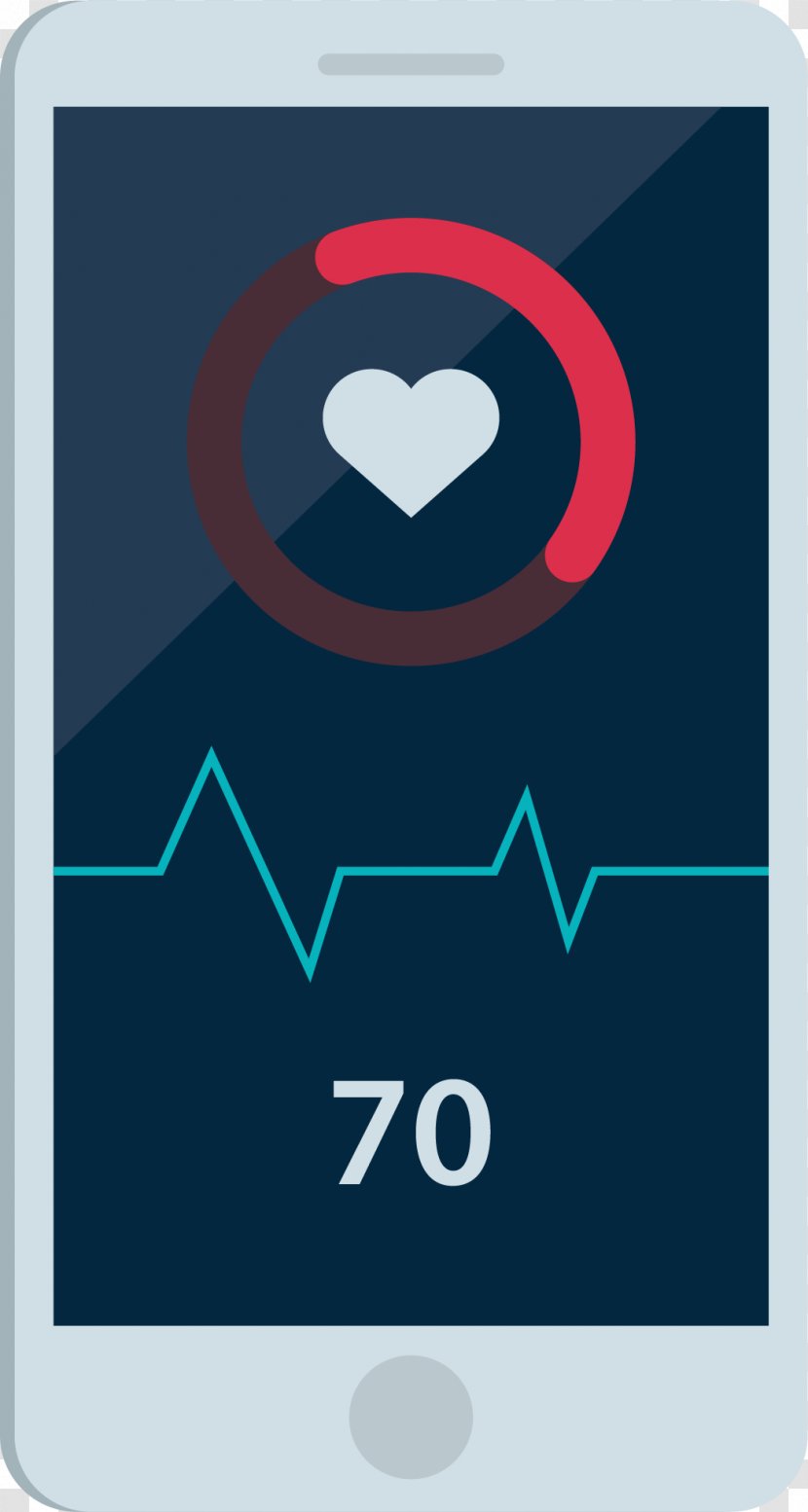 Heart Rate Electrocardiography - Smartphone Heartbeat Test Transparent PNG