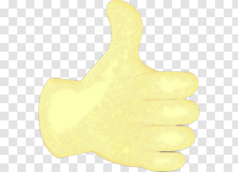 Thumb Hand Model Glove Yellow Product Design - Safety Transparent PNG