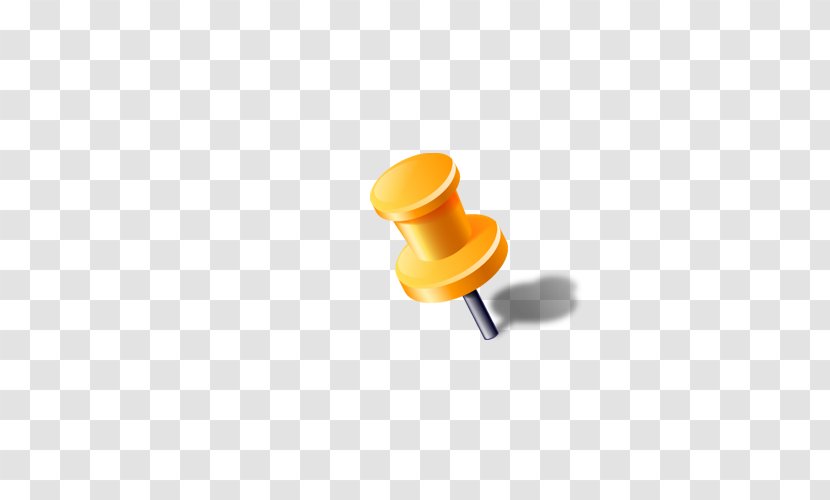 Paper Drawing Pin Global Positioning System Icon - Yellow Pushpin Transparent PNG
