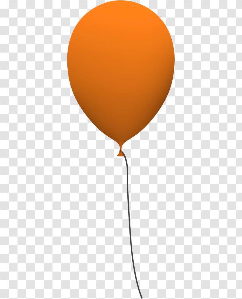 Toy Balloon Birthday Clip Art - Orange Transparent PNG