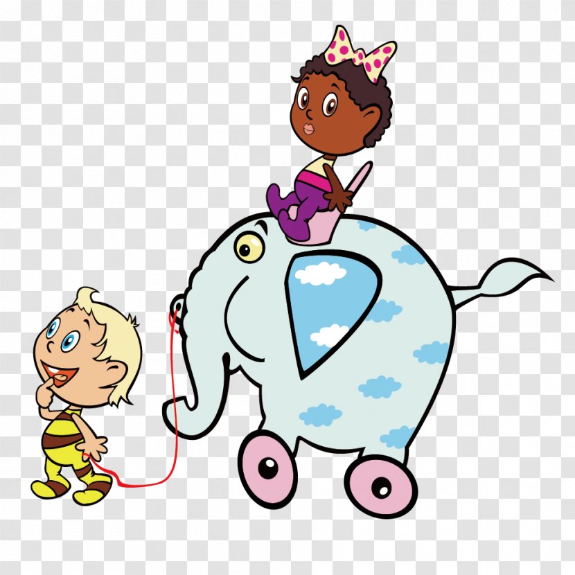 Child Elephant - Flower - Play Car Children Transparent PNG