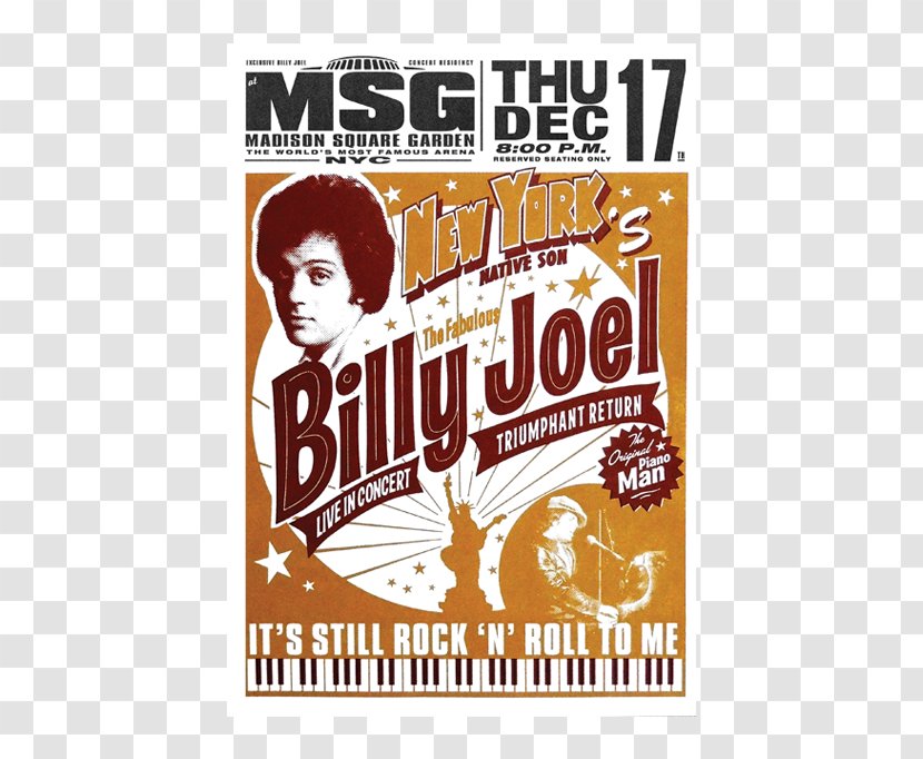 Billy Joel Poster Transparent PNG