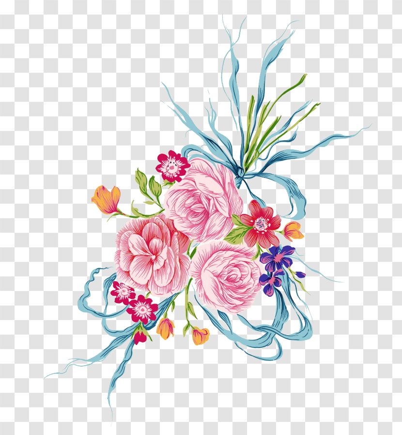 Flower Bouquet Floral Design Clip Art Floristry - Watercolor Paint - Nosegay Transparent PNG