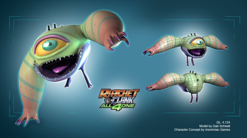 Ratchet & Clank: All 4 One Concept Art - Clank Transparent PNG