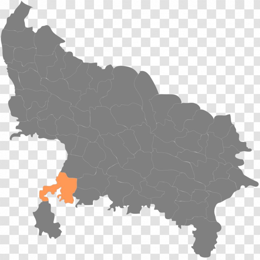 Pilibhit District Jalaun Sitapur Bareilly Azamgarh - Map Transparent PNG