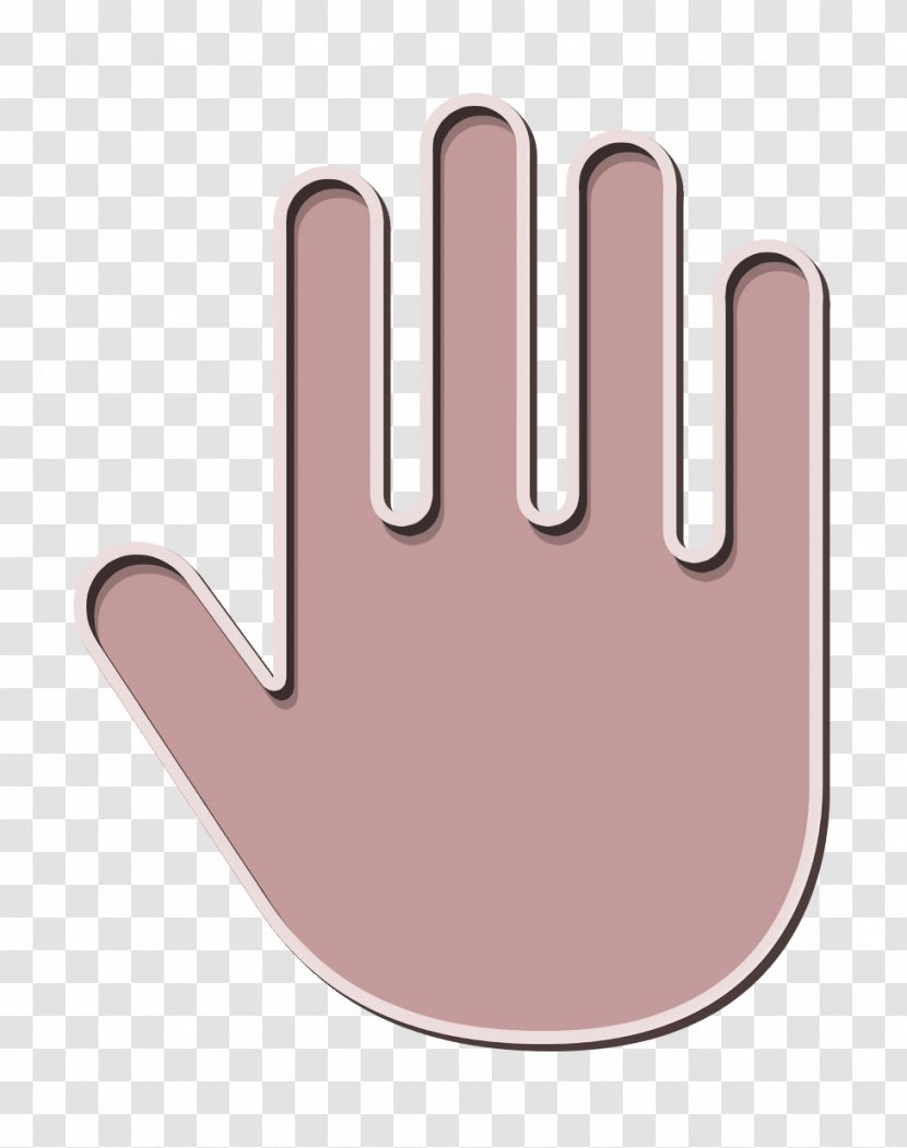 Icon Palm Of Hand Stop - Logo - Gesture Thumb Transparent PNG