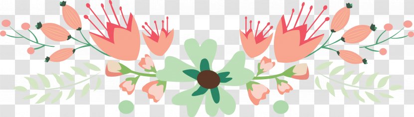 Flower Floral Design Page Footer Header Clip Art - Leaf - FOOTER Transparent PNG