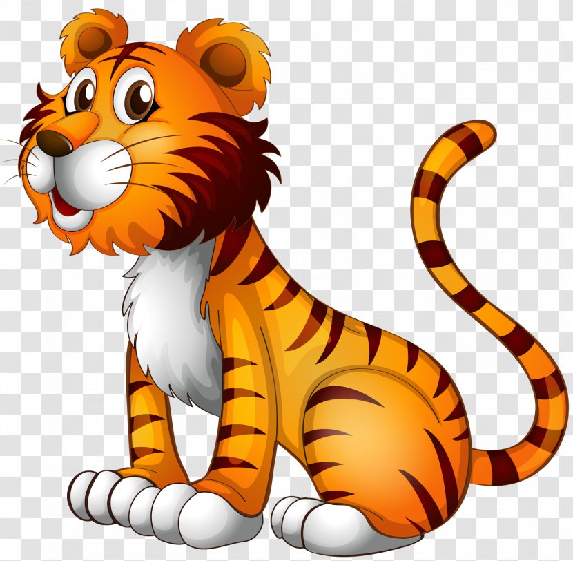 Tiger Royalty-free Cartoon - Organism Transparent PNG