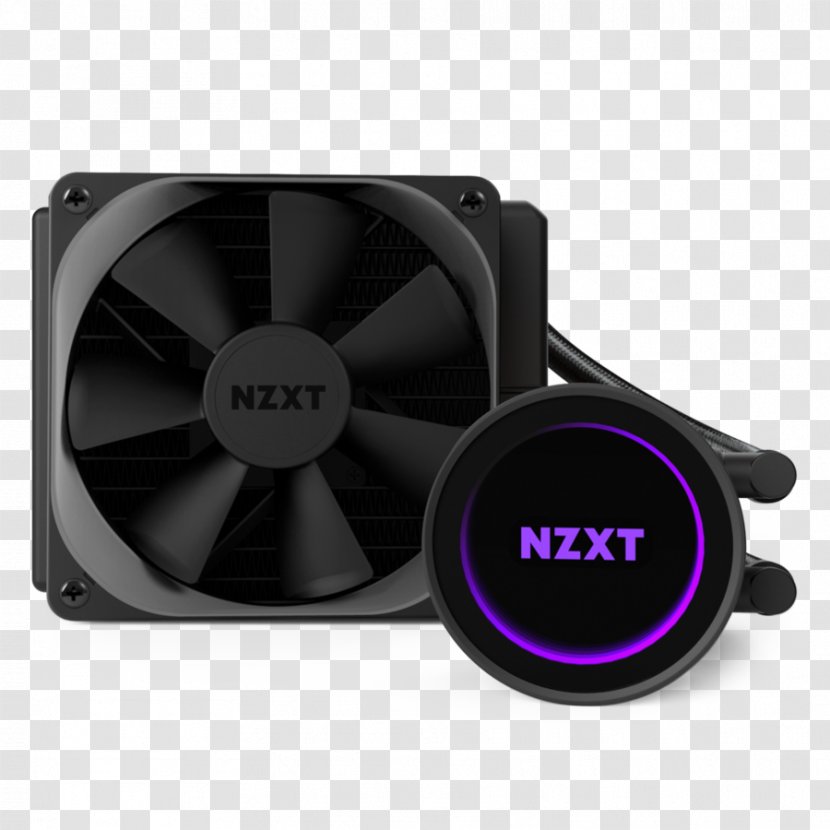 NZXT Kraken AIO Liquid CPU Cooler Computer System Cooling Parts Cases & Housings Nzxt X72 Aio 360mm Black Rlkrx7201 - Cpu Transparent PNG