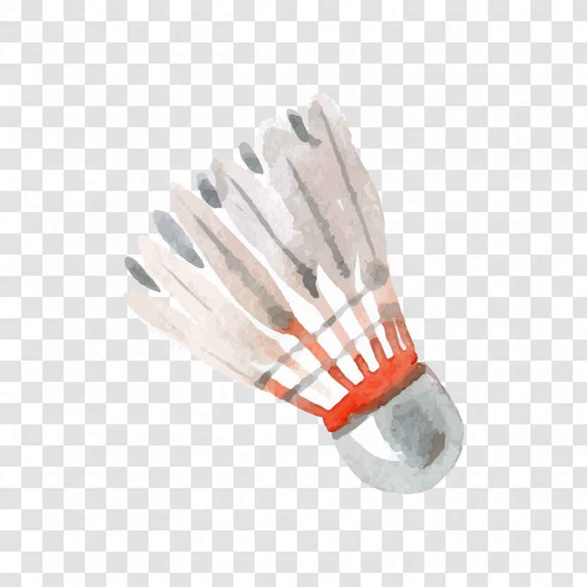 Badminton Watercolor Painting Adobe Illustrator - Racket - Grey Transparent PNG