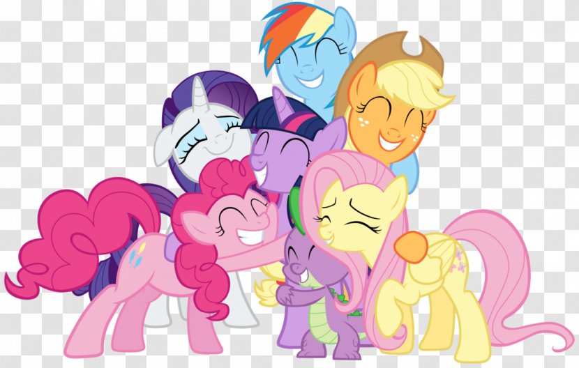 Twilight Sparkle Rarity Pinkie Pie Pony Clip Art - Watercolor - Group Hugs Cliparts Transparent PNG