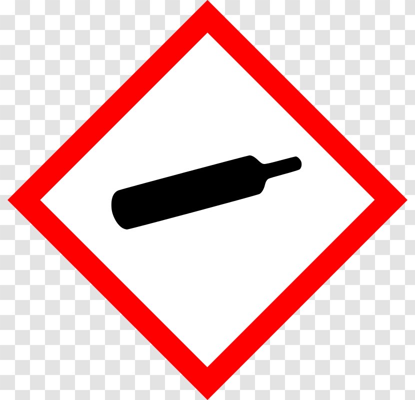 Globally Harmonized System Of Classification And Labelling Chemicals GHS Hazard Pictograms Gas Cylinder - Area - Under Transparent PNG