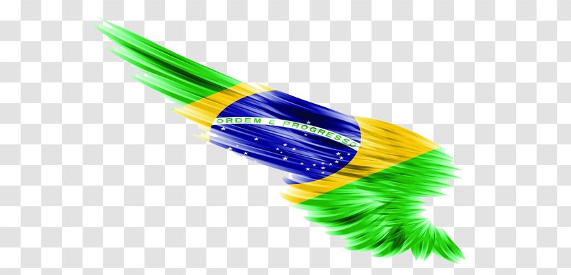 Flag Of Brazil Desktop Wallpaper National Football Team - Widescreen Transparent PNG