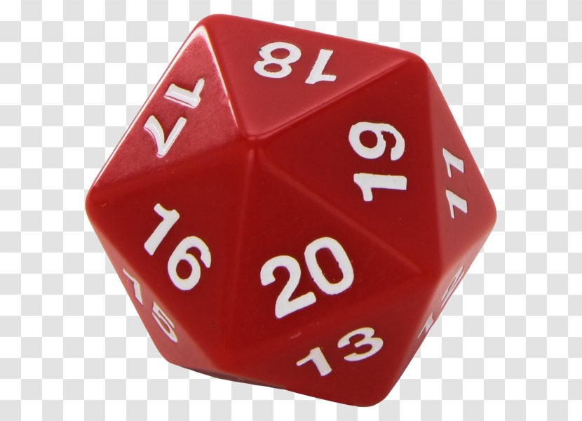 Dice Game D20 System Koplow 55 Mm Countdown Red Number Transparent PNG