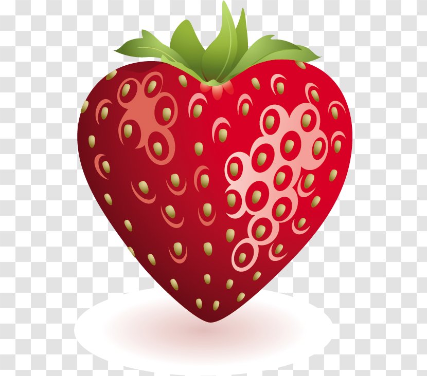 Strawberry Rhubarb Pie Fruit Shortcake Clip Art - Heart - Clipart Transparent PNG