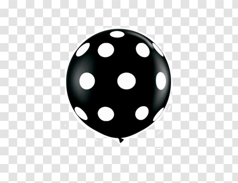 Polka Dot Balloons Qualatex Party - Black - Balloon Transparent PNG