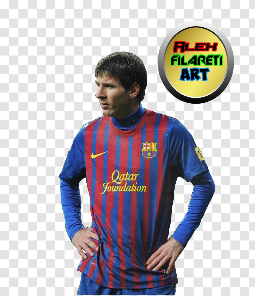 Lionel Messi Jersey FC Barcelona Sport - Textile Transparent PNG