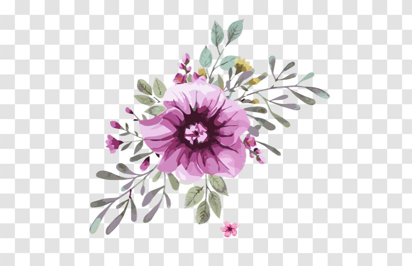 Floral Design Watercolor Painting - Flower Transparent PNG