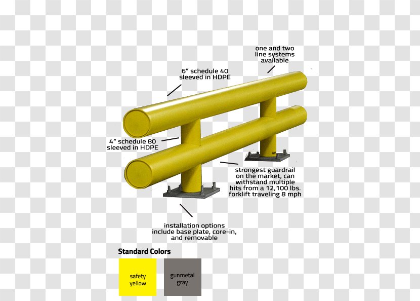 Guard Rail Building Handrail Architectural Engineering Bollard - Industrial Safety System Transparent PNG